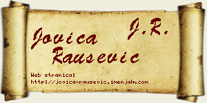 Jovica Raušević vizit kartica